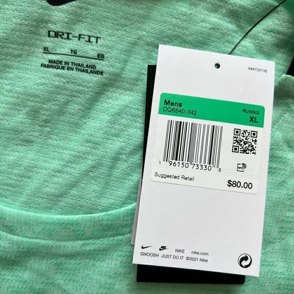 Nike Running Shirt Dri-Fit Adv Slim Fit GREEN